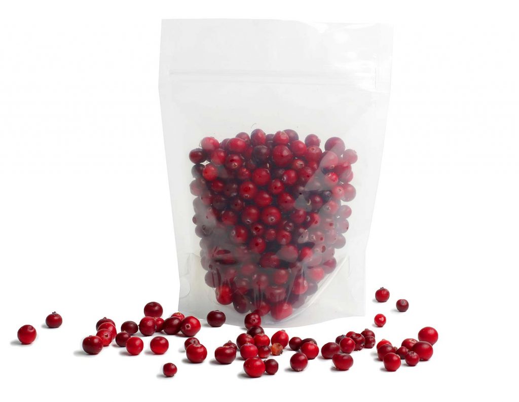 Doy Pack stand-up berry bags