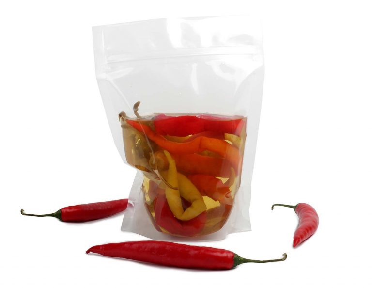 Doy Pack stand-up bags for peppers